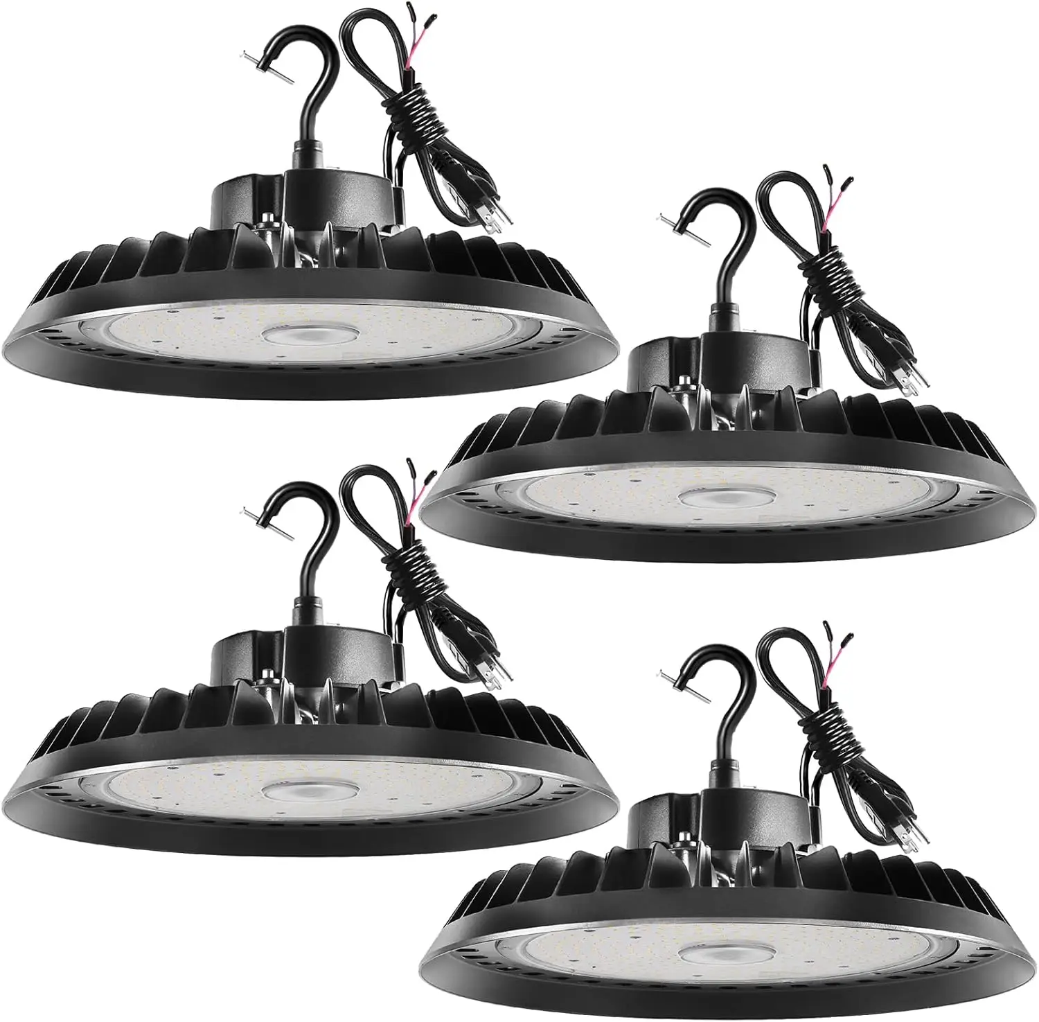 

Светодиодный светильник UFO High Bay 150 Вт, 5000K, диммируемый, для магазинов, складов, спортзалов, с кабелем ETL US Hook