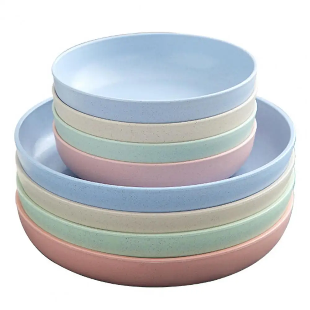 Snack Dish Stackable Smooth Surface Large Capacity Heightened Base Round Candy Food Fruit Plate Kitchen Supplies