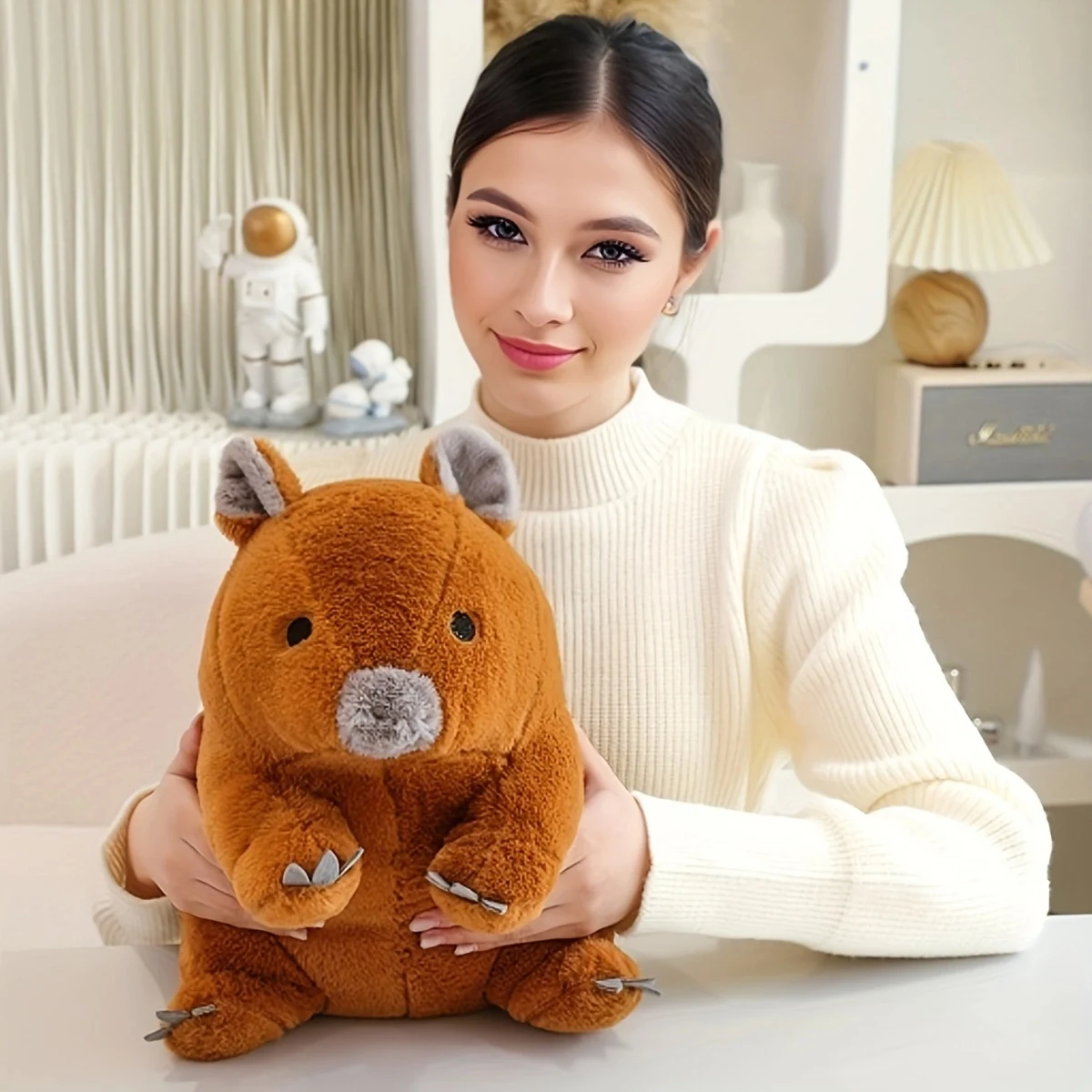 لعبة محشوة على شكل دب كوالا ناعمة ومبتكرة، وسادة لعبة محشوة على شكل دب كوالا لتزيين المنزل هدية لحفلات أعياد الميلاد