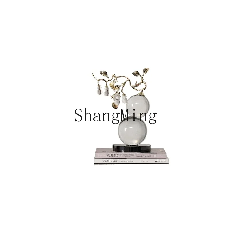 

ZYH Home Furu Daji White Crystal Gourd Living Room Desktop Entrance Ornament