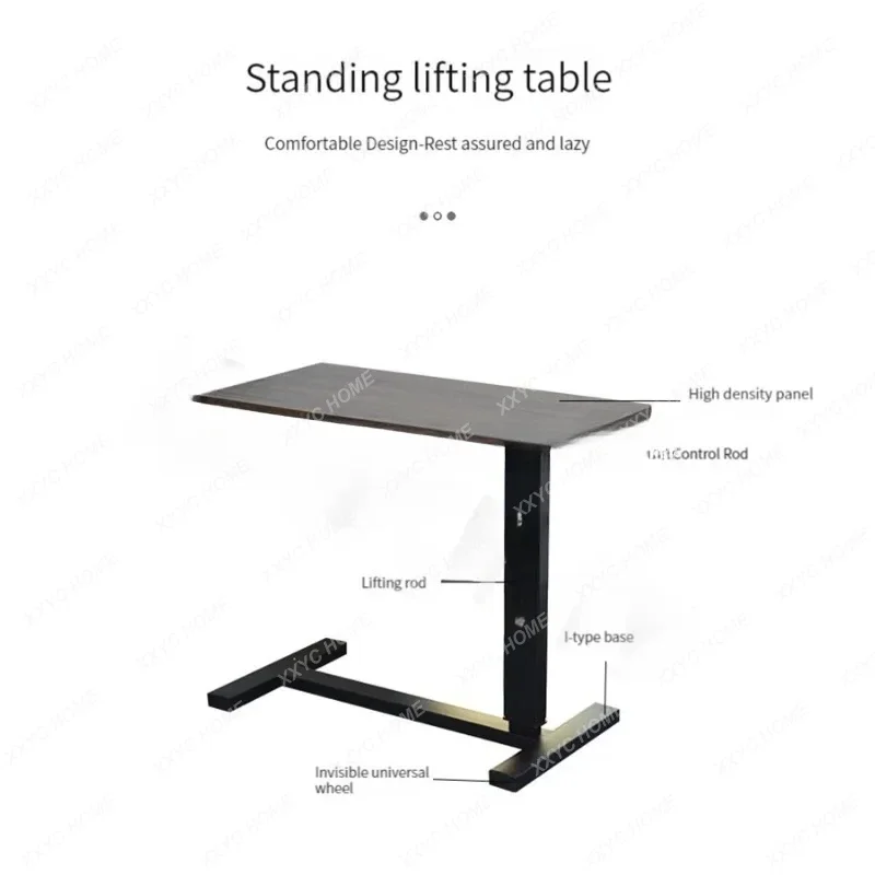 Home laptop desk, bedroom lazy table, lifting and moving bedside table