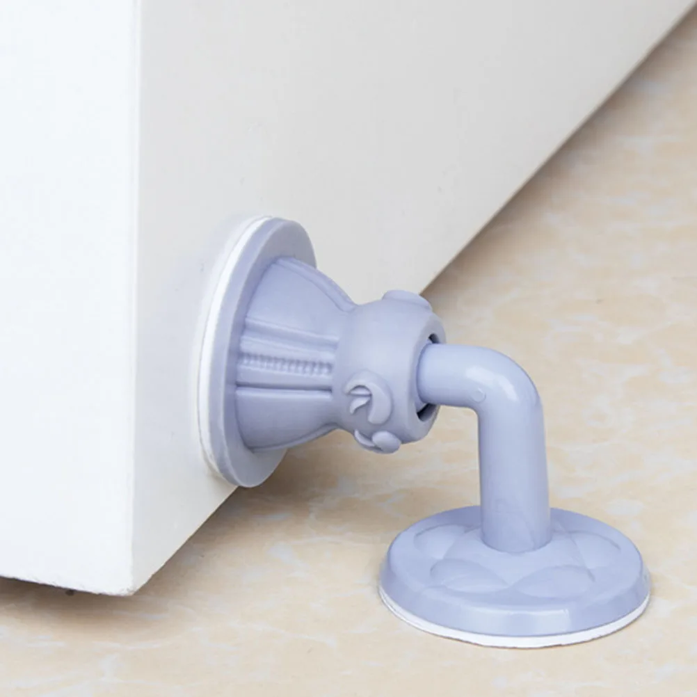 

2pcs Silicone Door Stopper Anti Collision Protector Punch Free Sucking Pad Light Grey For Wooden Glass Doors Easy Install Remove