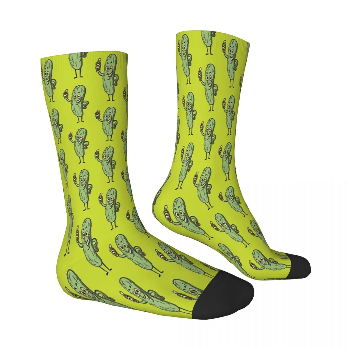 PICKLE THUMBS UP Cucumber Socks Male Mens Women Winter Stockings Printed