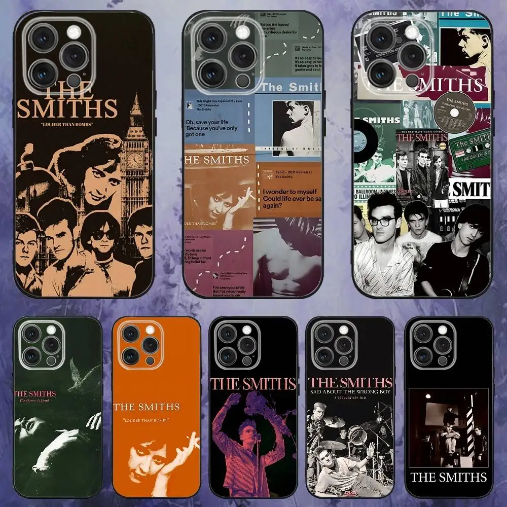 

Band The S-Smiths Phone Case For iPhone 17,16,15,14,13,12,Pro,Max,Plus,E,SE4,Air,Mini Black Soft Box