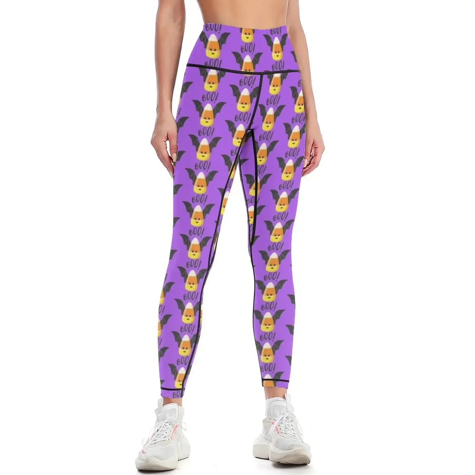 

Candy Corn 'Boo!' Bat Halloween Disguise Leggings joggers for sport pants Sweatpants Womens Leggings