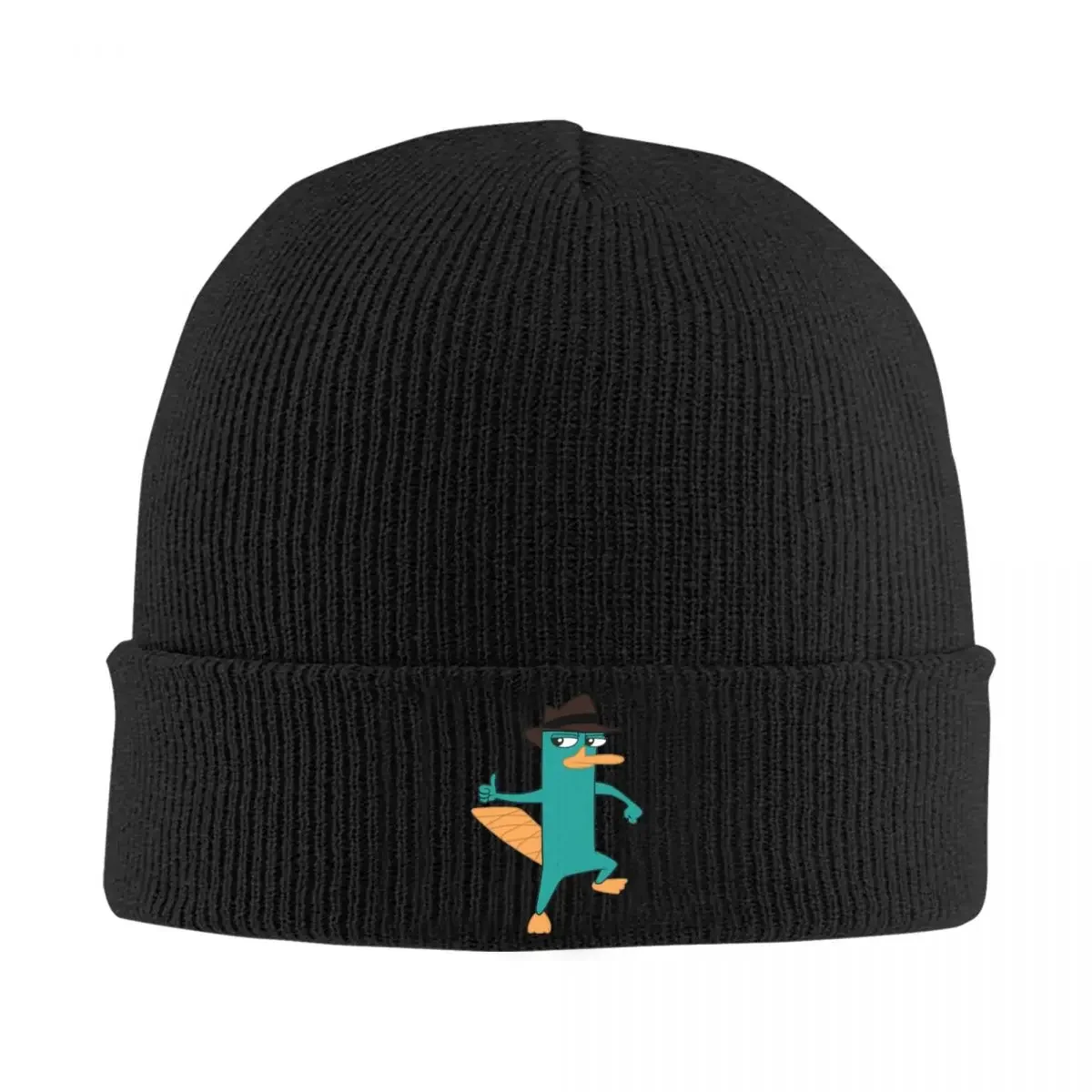 Perry The Platypus Beanie Hats ferb Beanies Outdoor Head Wrap Adult Unisex Caps Autumn Winter Custom Cool Bonnet Hats Gift