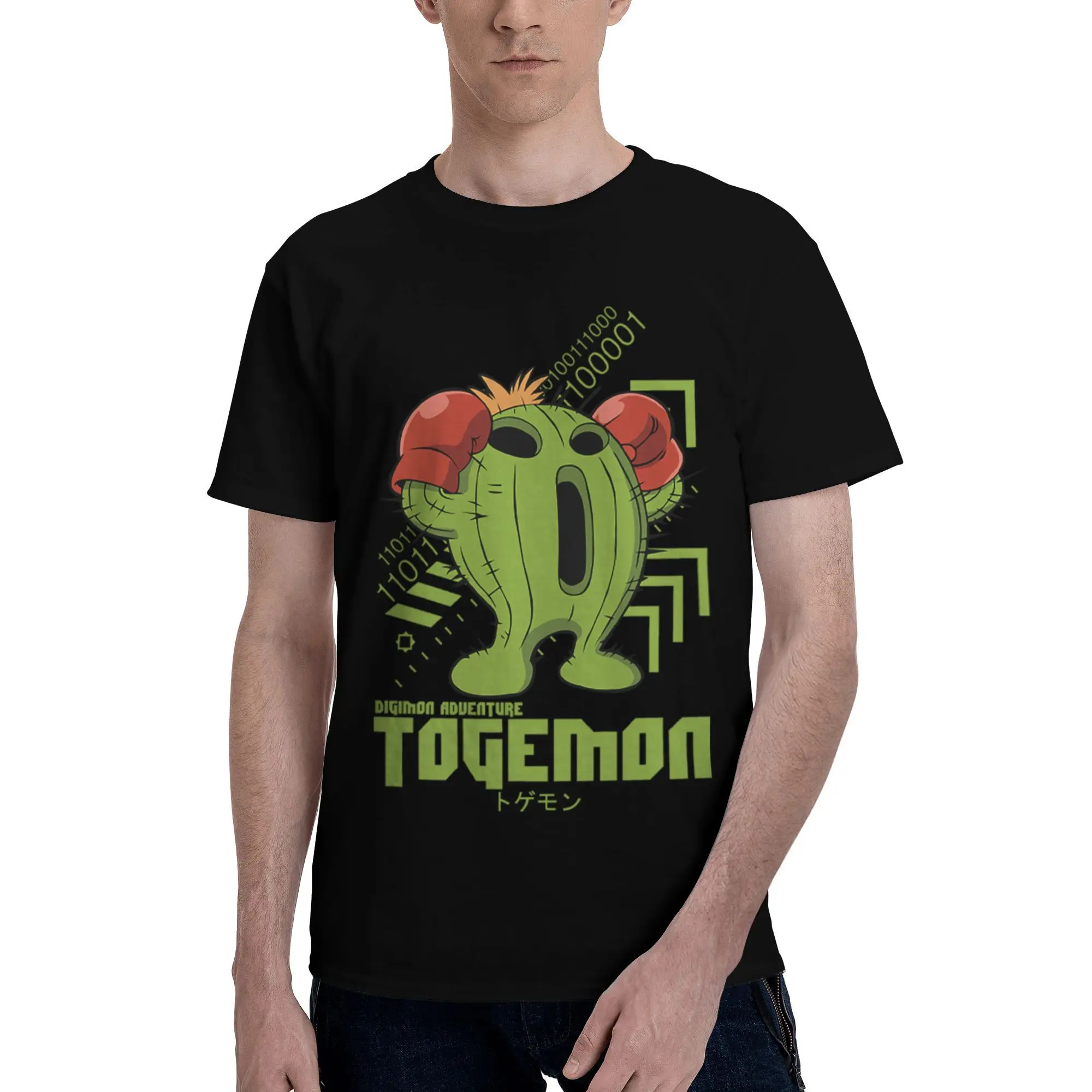 

Custom Digimones Adventure Anime Tshirt for Men Short Sleeve Print T Shirt Cool T-shirts Slim Fit 100% Cotton Tee Tops Clothes