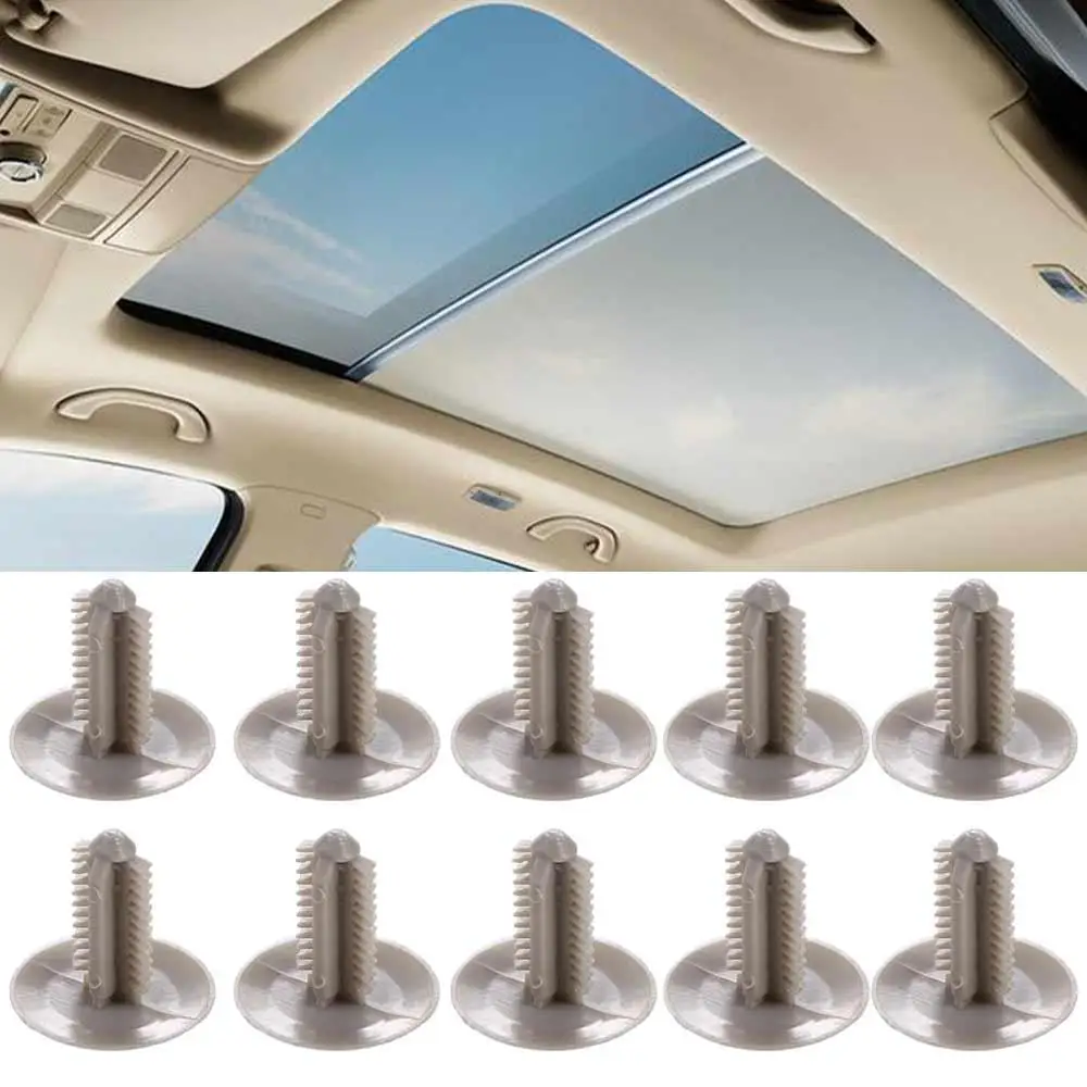 

20Pcs Car Interior Roof Headliner Ceiling Clips Rivet Fixing Screw Cap Trim Panel Retainer POM Fastener