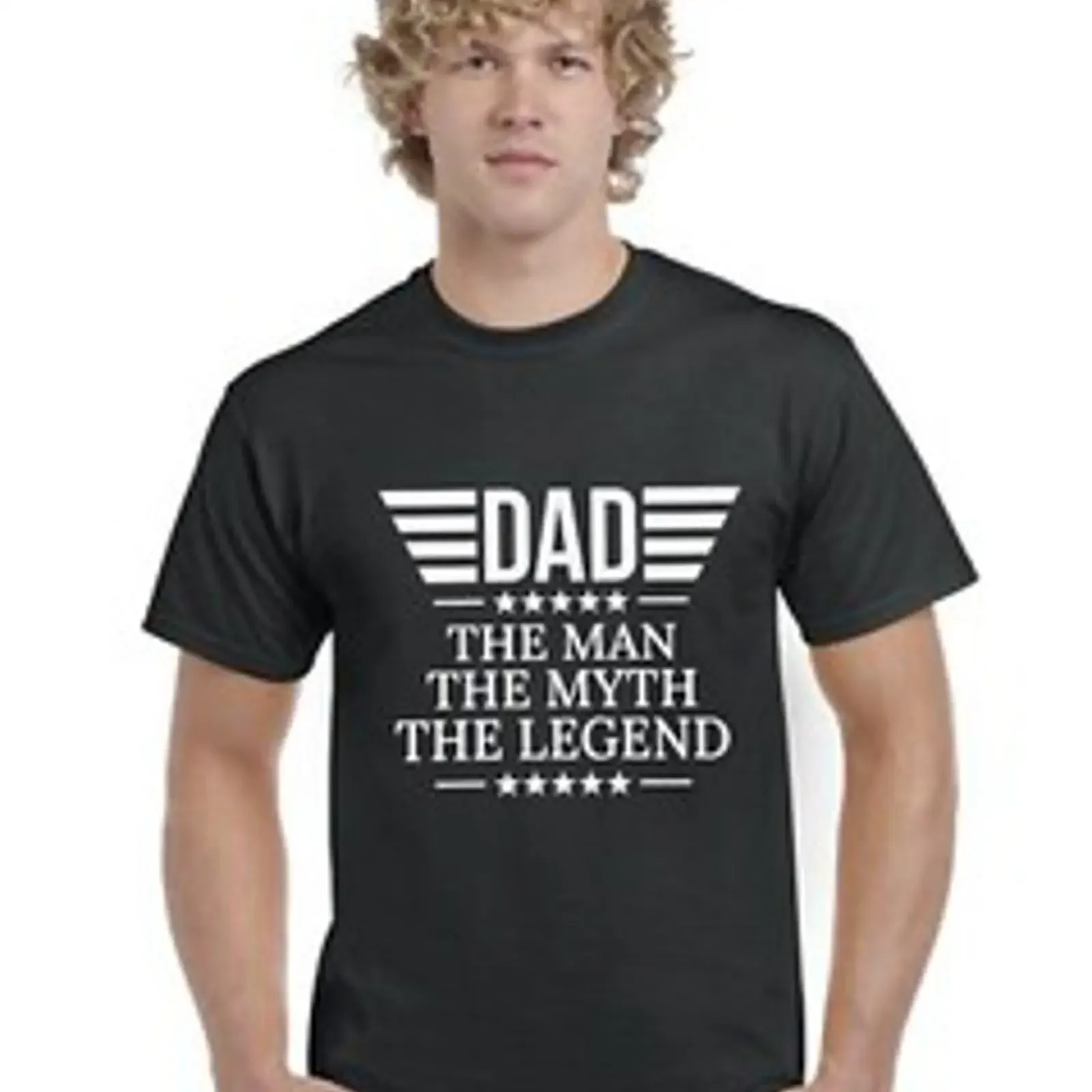 T Shirt Dad The Man Myth Legend Erwachsene Männer Papa Vater Top vintage Washed Top For Everyday Wear Casual graphic Unisex