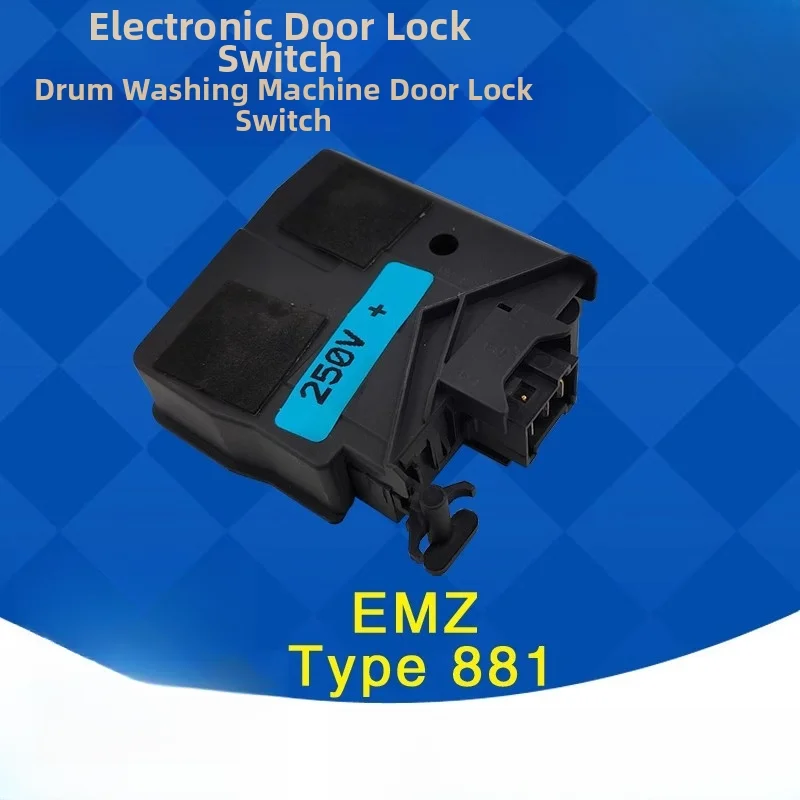 Black Plastic Door Lock Switch DC34-00026A Replacement Part For Samsung Drum Washing Machine Appliance Repair Accessory