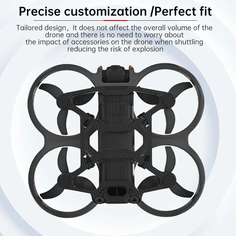 RCSTQ Carbon Fiber Bottom Armor For DJI Avata 2 Protective Anti-Collision Bottom Armor Height Bracket for Dji Avata2 Accessories