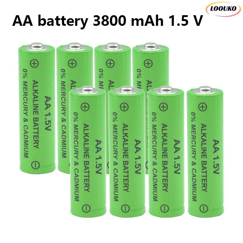 

3800 mAh AA Rechargeable Battery 1.5V NIMH 2A AA alkaline battery Pre-charged for remote control clock microphone LED Xbox