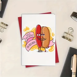 1pc fun and romantic greeting card as a mischievous gift for a boyfriend, husband, or lover. Anniversary, birthday, Valentine's