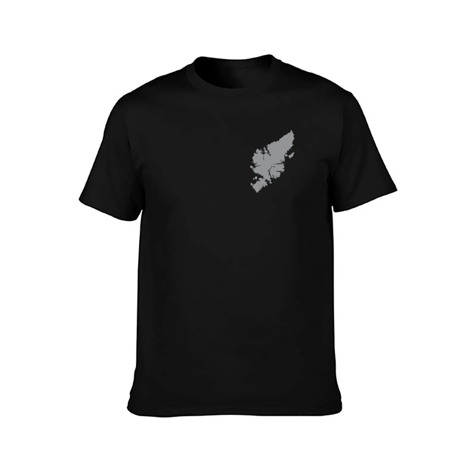 Isle of Lewis and Harris, and Neighbouring Isles - Grey T-Shirt Stylish Print Short Sleeve Tee T-Shirt
