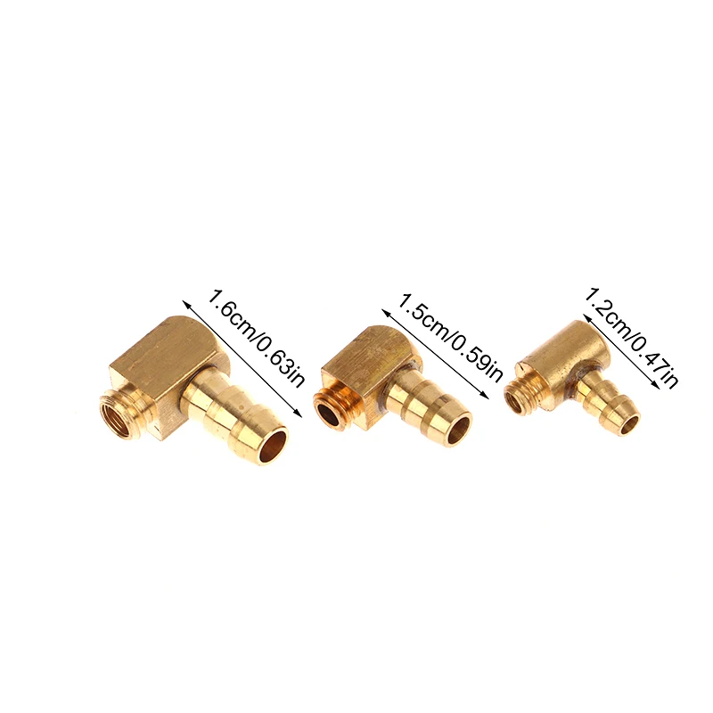 M4/M5/M6 Brass 90 Degree L Type Water Cooling Nozzle Faucet Nipple Connector For RC Methanol/Gasoline/Brushless Electric Boat