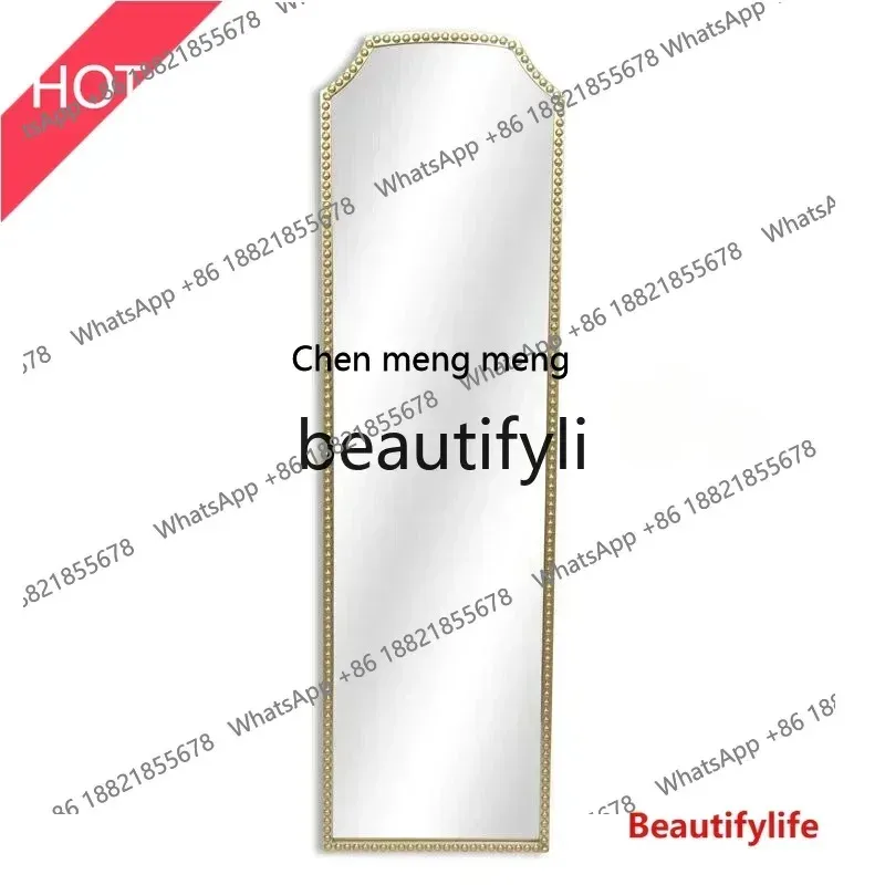cn8617 LHY ss26 S26 American retro carving, French home wall-mounted floor-to-ceiling full-length mirror, light luxury clothing