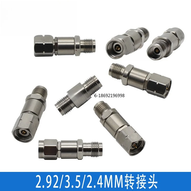 Millimeter Wave RF Adapter Connector 2.4/2 92/3.5 Mm Adapter Stainless Steel High Frequency 26.5G40G
