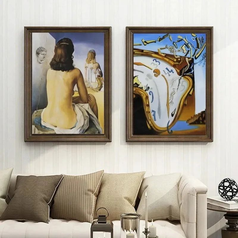 Salvador Dali Series Surrealism Abstract Canvas Painting Poster Aesthetic Wall Art Poster Living Room Corridor Office Decoration