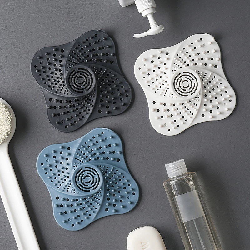 Anti-blocking Hair Catcher Hair Stopper Plug Trap Shower Floor Drain Covers Sink Strainer Filter Bathroom Kitchen Accessories