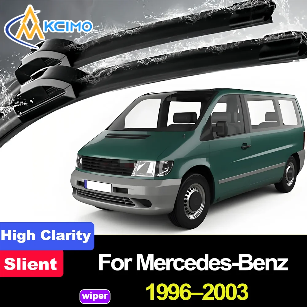 

2PCS HD Wiper Blades for Mercedes-Benz Vito W638 1996-2003 Mercedes-Benz Viano Mercedes-Benz V-Class Front Windshield Windscreen