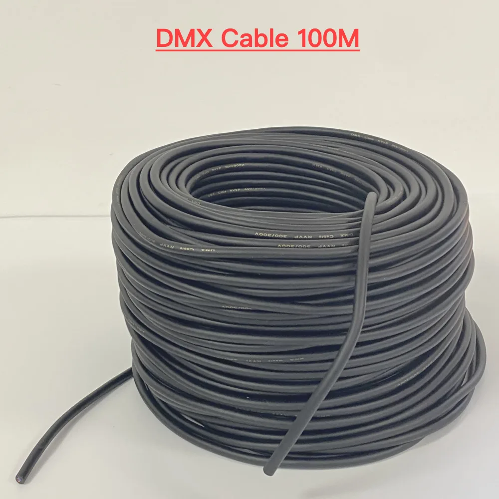 

DMX Cable 100M Accessories For DIY Stage Lighting Dmx512 Signal Transfer DJ Console LED Par Light Beam Moving Head Fog Machine