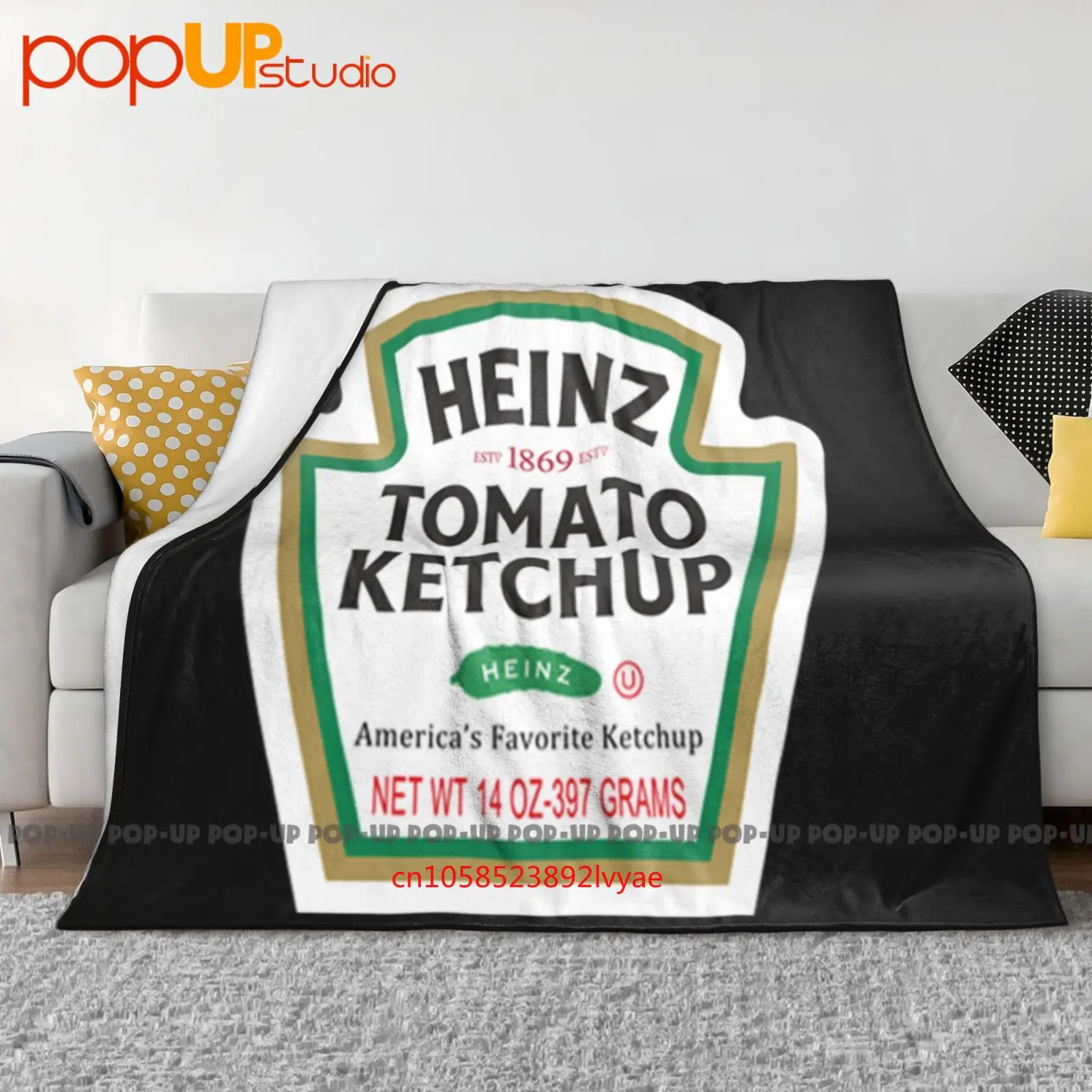 Heinz Americas Favorito Ketchup Gráfico 80S 90S Manta ultrasuave Edredón Funda de sofá de invierno Fundas de cama