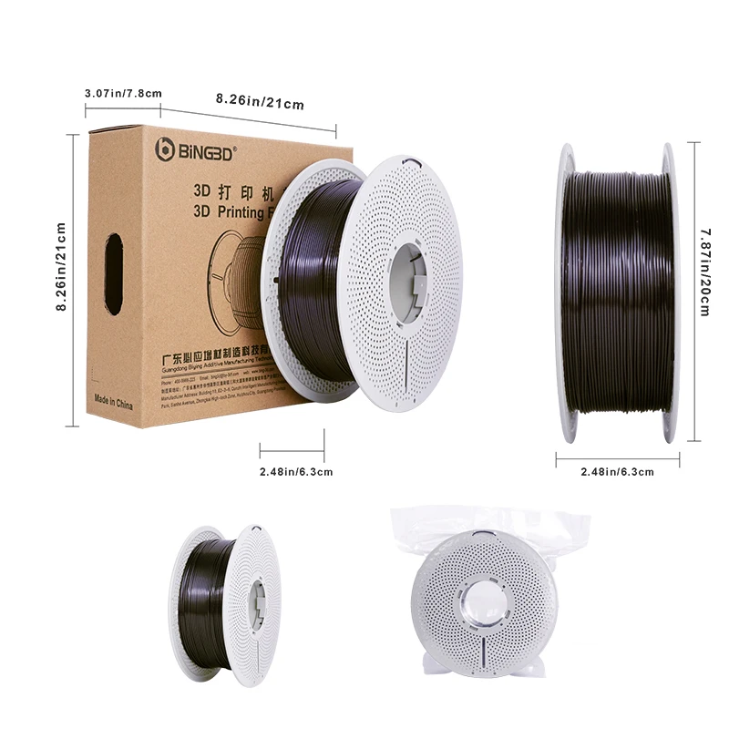 PA/ABS Alloy 3D Printing Consumables 1.75mm High Impact and Temperature Resistance 180℃ Engineering Parts Special 1kg