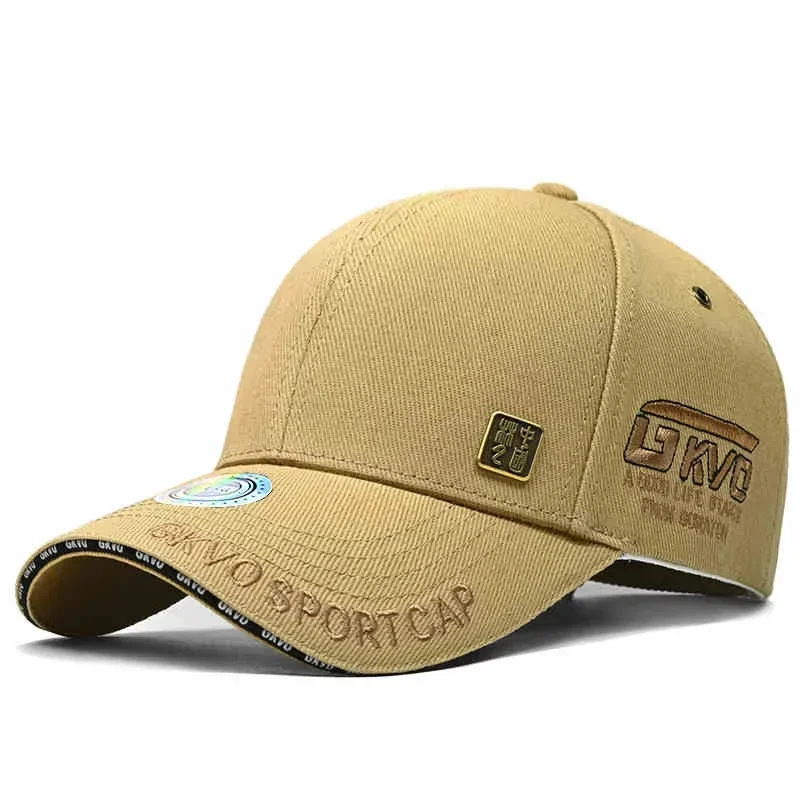 2025 Men'S Large Head Baseball Hat New Peaked Cap Four Seasons Enlarged and Deepened Hard Top 6-Piece Golf Hat