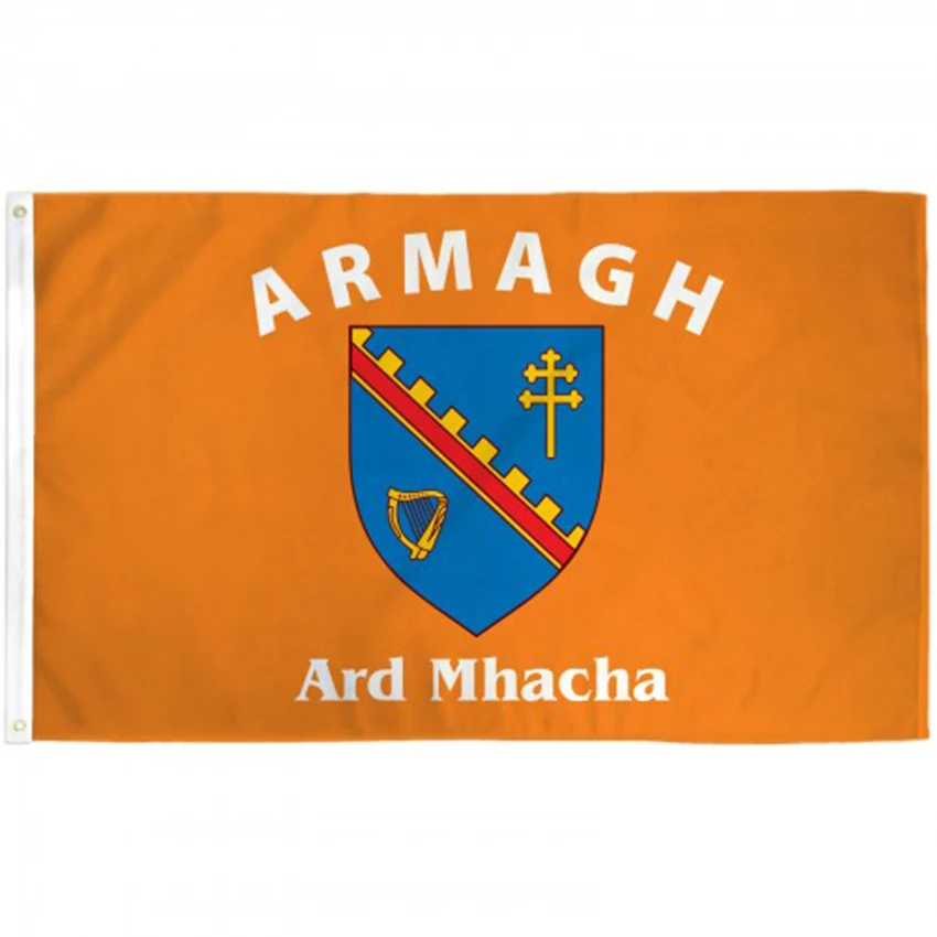 Armagh Ireland County Flag 3x5FT Banner 100% Polyester Digital Printing Double Stitched Outdoor Indoor Home Party Decorations