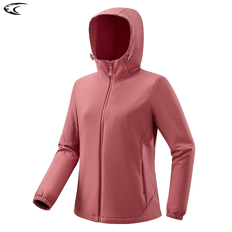 LNGXO Fleece Softshell Jacket Women Waterproof Warm Windbreaker Hiking Camping Climbing Skiing Raincoat Winter Jackets For Women