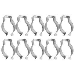 10pcs Spring Terry Clips Narrow Base Tool Stainless Steel Spring Terry Clamp Heavy Duty Tool Storage Rack 25mm 30mm 32mm 35mm