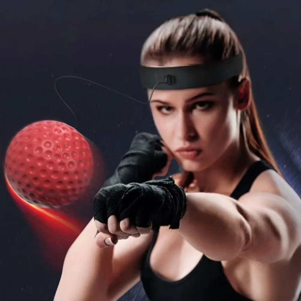 25g Reflex Punching Ball PU with Headband Reaction Punching Ball Improve Speed Boxing Training Ball
