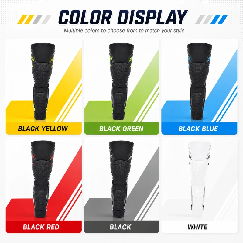 2PCS Separate Anti-Collision Knee Pad – Dual weight-bearing protection for knee cap & calf. Shock absorption + enhanced safety. For basketball, running & gym.