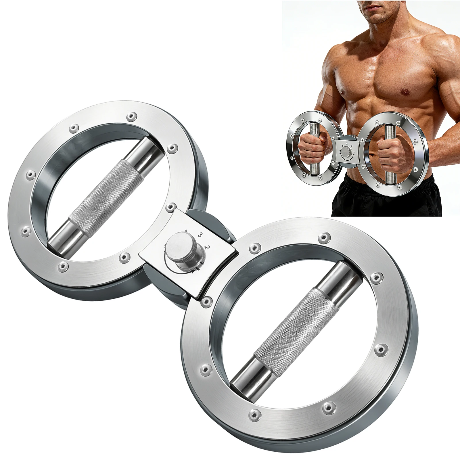 Rotator Machine Multifunctional Grip Strength Trainer 8 to 15 Pounds Adjustable Forearm Exerciser