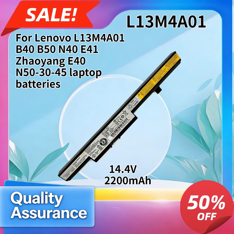 

L13M4A01 2200mAh High Quality Laptop Battery Compatible with Lenovo Zhaoyang B40 B50 N40 E40 E41 N50-30-45