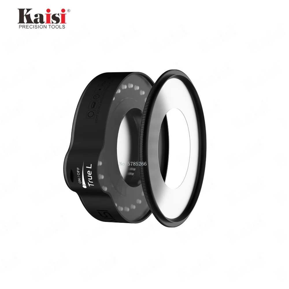 Kaisi lampada illuminante ad anello regolabile 56/64/72/144 LED di alta qualità per microscopio STEREO ZOOM disponibile spina ue/usa