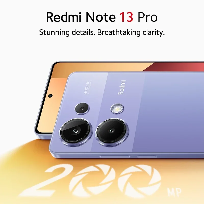 كاميرا Xiaomi Redmi Note 13 Pro 4G AMOLED NFC MediaTek Helio G99-Ultra 200MP 6,67 Pantalla OIS كاميرا 67 وات شحن توربو للهاتف الذكي