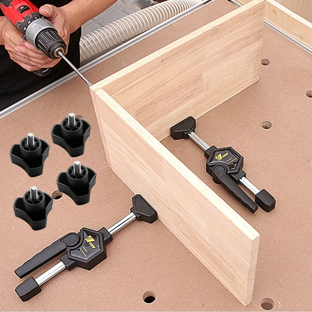 2Pcs MFT Table Clamp Quick Ratchet Release Adjustable Woodworking Fast Fixed Clip Fixture Kit