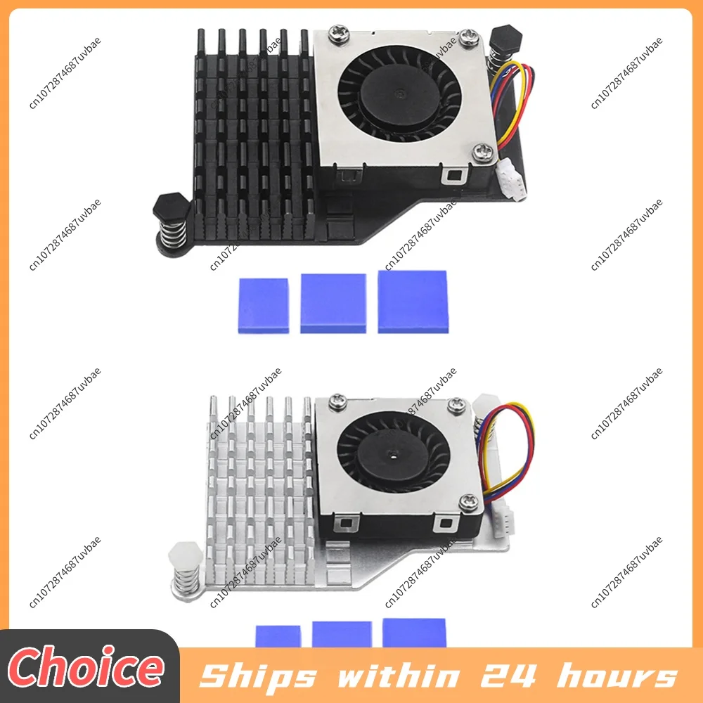 For Raspberry Pi 5 Active Cooler Official Fan Heatsink with Adjustable Speed Cooling Fan Fin Heatsink Cooling Radiator
