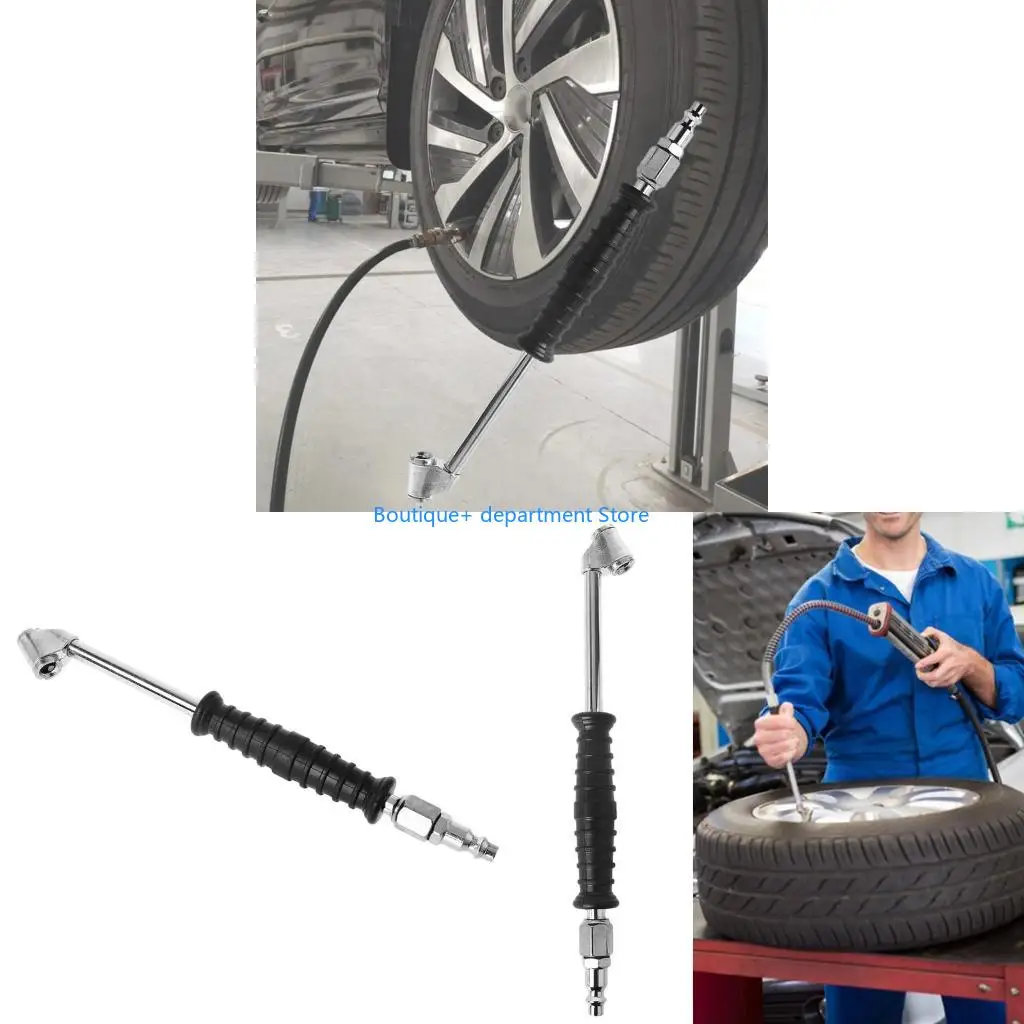E1PD Air Inflator Chuck for w/ Male Plug Tire Filler NPT Dual for Head Car Gauge Comp