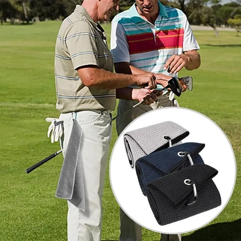 

Полотенце для головы Golfs из микрофибры Полотенце для гольфа с пряжкой и зажимом Полотенце для очистки головы Golfs