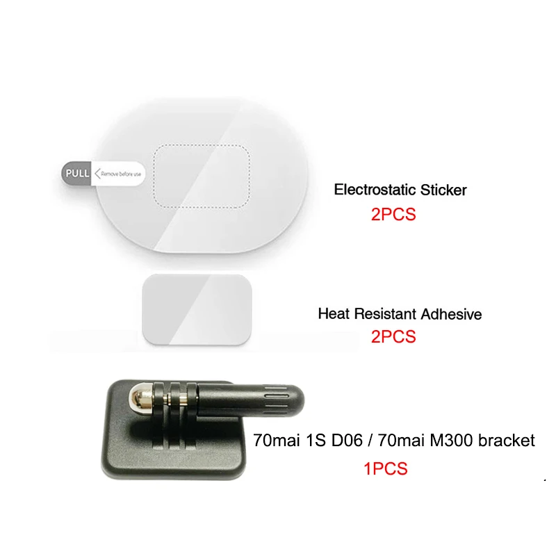 for 70mai Dash Cam 1S D06 / M300 M200 bracket for 70mai Accessory Set Static Sticker Glue for 70mai M300 bracket