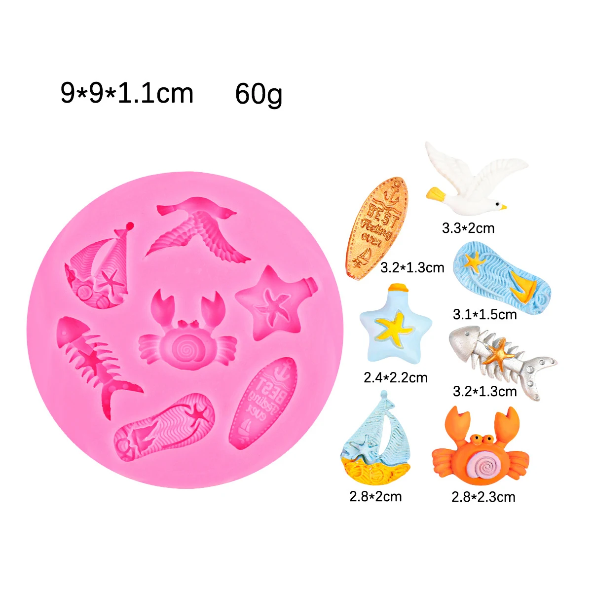 Ocean Sailing Ship Seagull Ktchen Accessories Silicone Mold Fondant For Baking Pastry Cake Decorating Polymer Clay Resin Candy