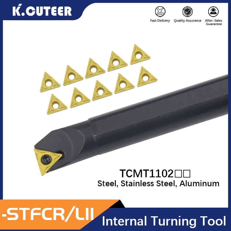 S08K-STFCR11 S12M-STFCR11 S16Q-STFCR11 S25S-STFCR11 Internal Turning Tool Holder TCMT11 Inserts Lathe Bar CNC Cutting Tools Set