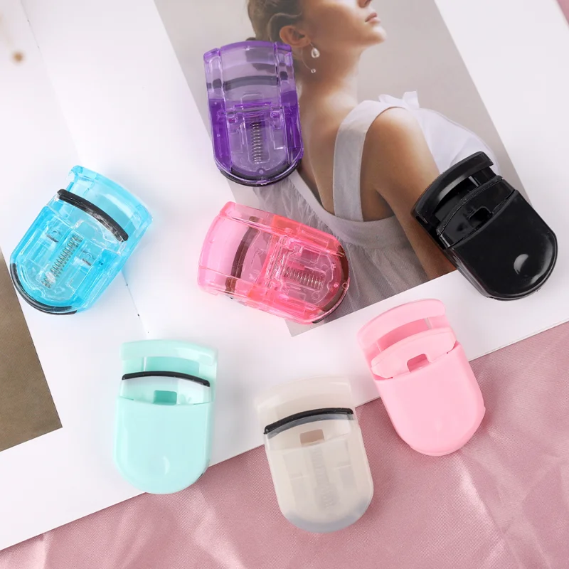 Mini rizador de pestañas colorido, herramientas de extensión de pestañas portátiles profesionales, accesorios de maquillaje de pestañas de estilo de larga duración, 1 Uds.