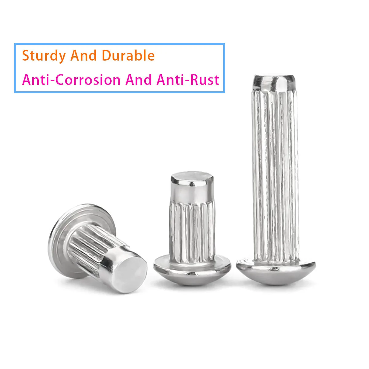 Aluminum Round Head Rolled Solid Self Inserting Rivet with A Diameter of 2/2.5/3mm, Used for Label Nameplates