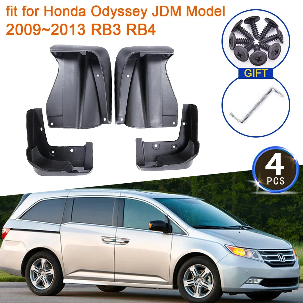 for Honda Odyssey RB3 RB4 2009 2010 2011 2012 2013 JDM Model Mudflap Mudguard Fenders Splash Guards Front Rear Wheel Accessories