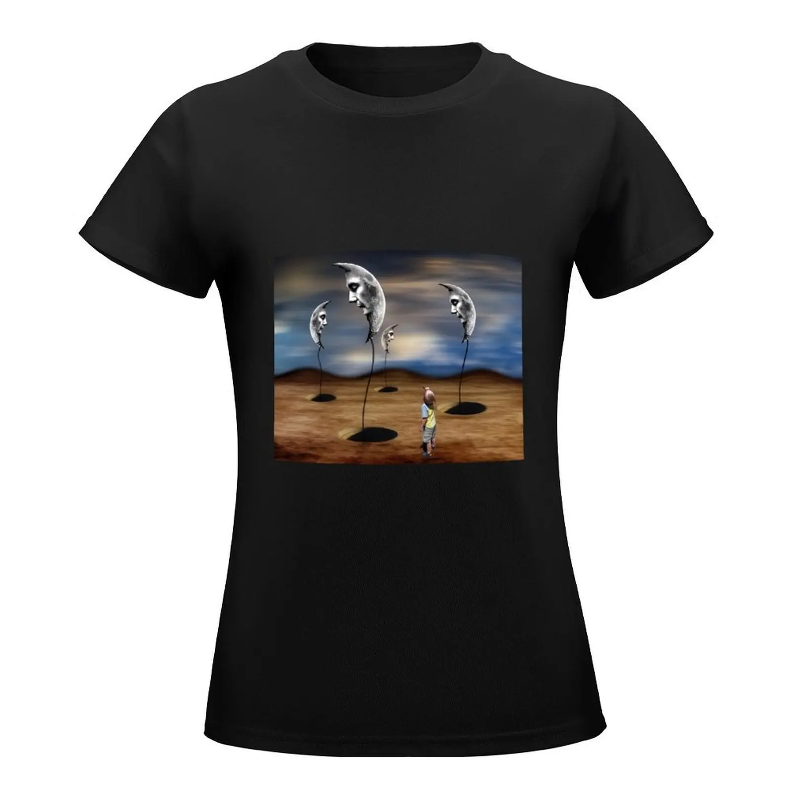 Lunar Exploration T-Shirt aesthetic clothes cute tops Aesthetic clothing Women's t-shirt