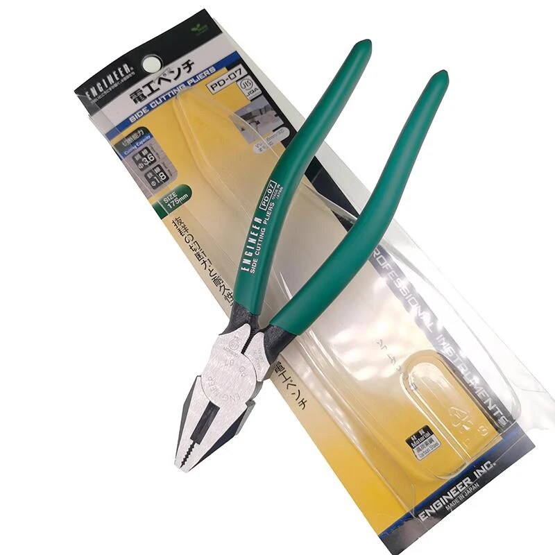 ENGINEER Side Cutting Electricians Pliers Combination Pliers165mm/185mm/210mm Professional Use PD-06/PD-07/PD-08