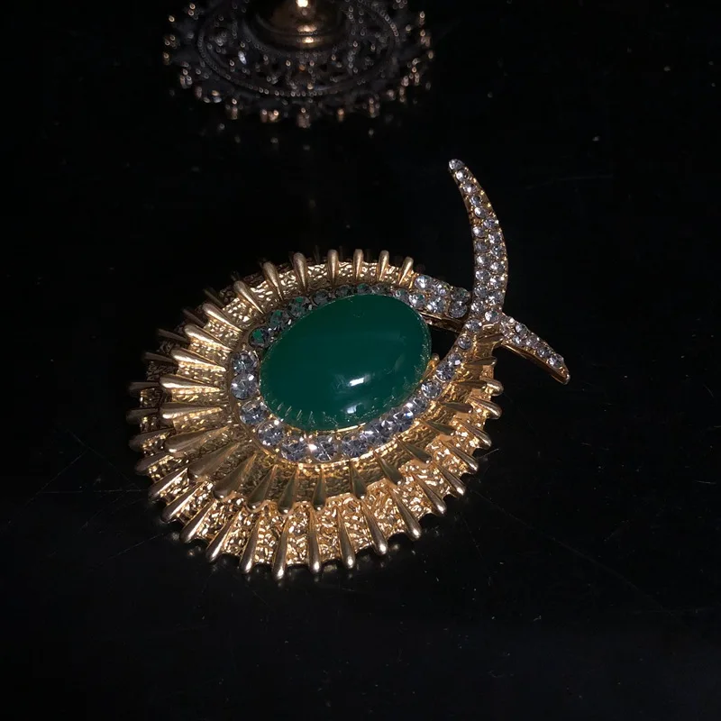 خمر الماس الزمرد بروشpinsuit شيونغسام بروش الملحقات #3